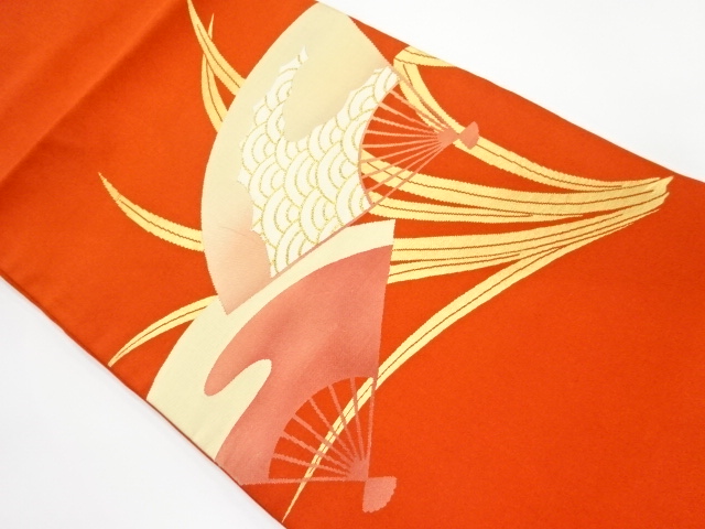 JAPANESE NAGOYA OBI / WOVEN SEIGAIHA / ARTIST WORK